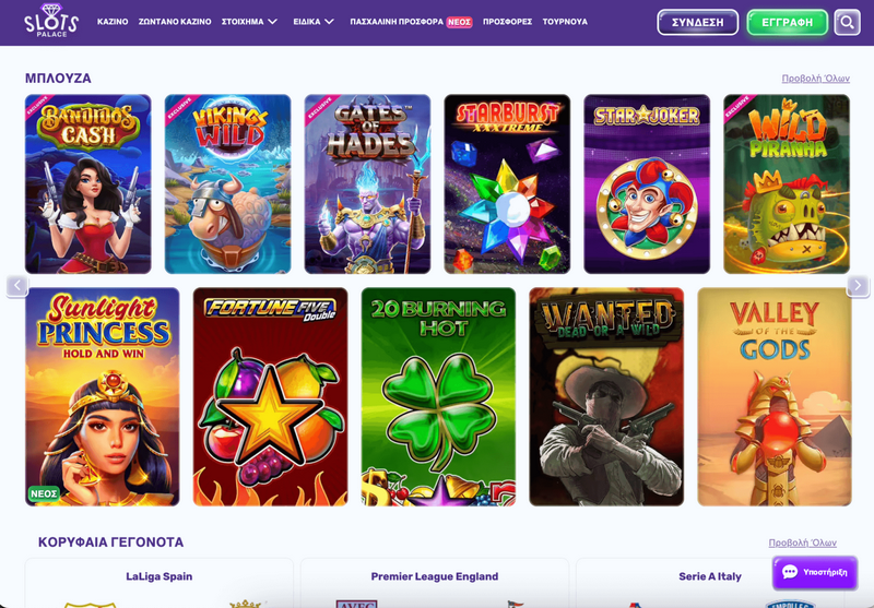 Αξιολόγηση Καζίνο SlotsPalace
